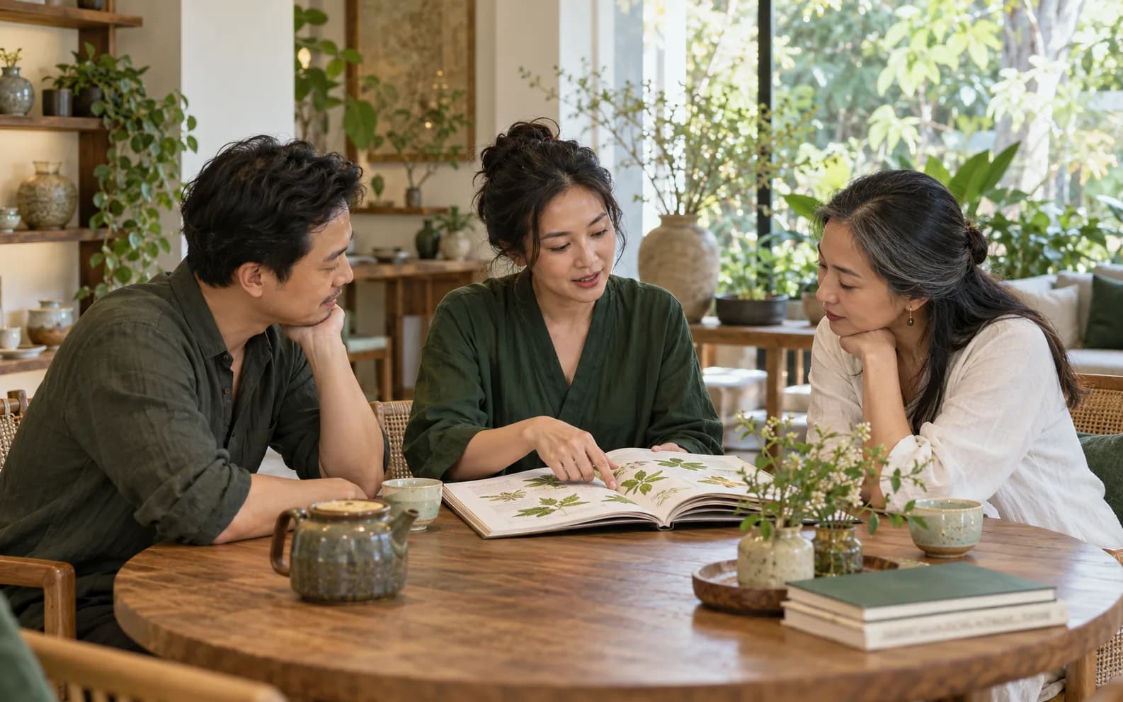 Learn & be supported — an AnVie doctor advising a family on their health